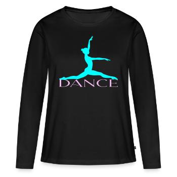 Dance - Frauen Premium Bio Langarmshirt - Schwarz - Vorne - Julia (174cm)