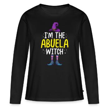I'm the Abuela Witch - Frauen Premium Bio Langarmshirt - Schwarz - Vorne - Julia (174cm)