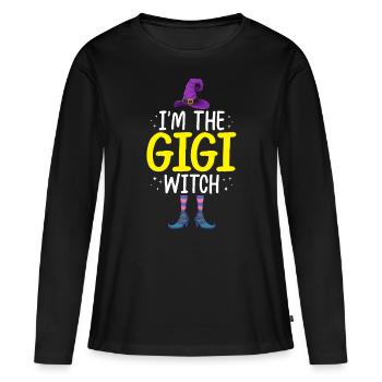 I'm the Gigi Witch - Women's Premium Organic Long Sleeve Shirt - black - Front - Julia (174cm)