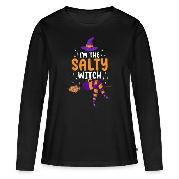 I'm the Salty Witch - Women's Premium Organic Long Sleeve Shirt - black - Front - Julia (174cm)