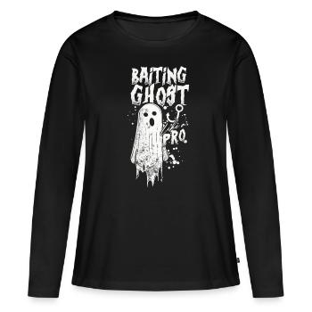 Geisterköder Appâter le fantôme comme un pro - T-shirt manches longues Premium bio Femme - noir - Devant - Julia (174cm)