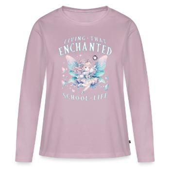 Fee Fairy Fairycore - Women's Premium Organic Long Sleeve Shirt - dusky pink - Front - Julia (174cm)