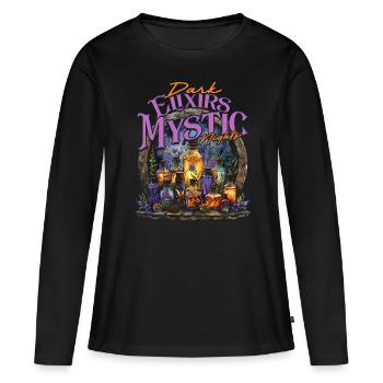 Apothecary Dark Elixirs Mystic Nights - Women's Premium Organic Long Sleeve Shirt - black - Front - Julia (174cm)