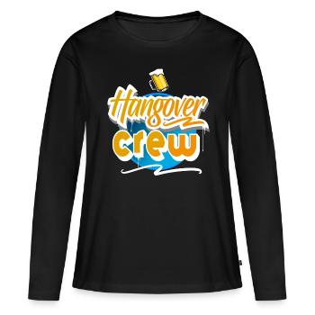 Équipe de gueule de bois - T-shirt manches longues Premium bio Femme - noir - Devant - Julia (174cm)