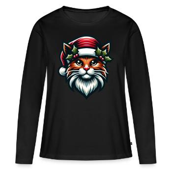 Gueule de bois - T-shirt manches longues Premium bio Femme - noir - Devant - Julia (174cm)