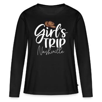 Girls Trip Nashville - Women's Premium Organic Long Sleeve Shirt - black - Front - Julia (174cm)