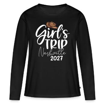 Girls Trip Nashville 2027 - Women's Premium Organic Long Sleeve Shirt - black - Front - Julia (174cm)