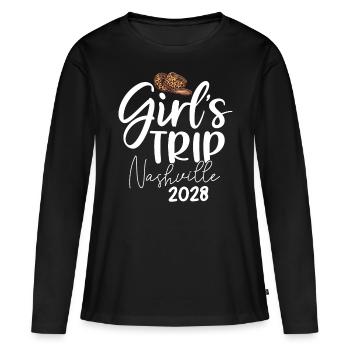 Girls Trip Nashville 2028 - Women's Premium Organic Long Sleeve Shirt - black - Front - Julia (174cm)