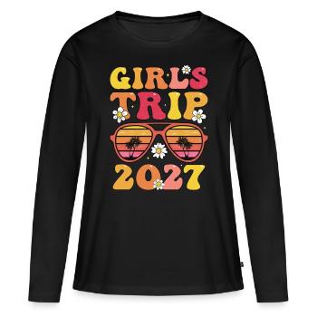 Girls Trip 2027 - Women's Premium Organic Long Sleeve Shirt - black - Front - Julia (174cm)