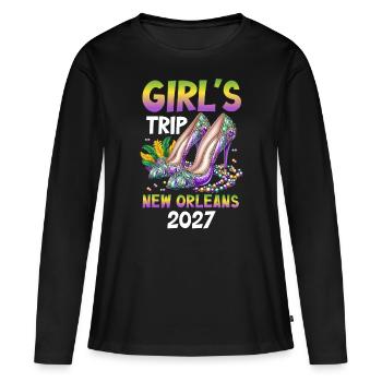 Girls Trip New Orleans 2027 - Women's Premium Organic Long Sleeve Shirt - black - Front - Julia (174cm)