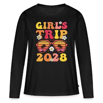 Girls Trip 2028 - Women's Premium Organic Long Sleeve Shirt - black - Front - Julia (174cm)
