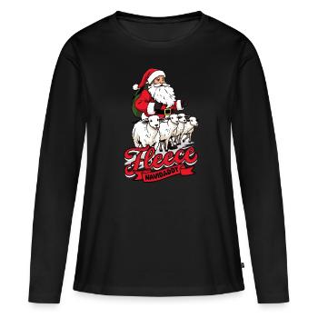 Shepherd Sheep Sheep Shepherd - Women's Premium Organic Long Sleeve Shirt - black - Front - Julia (174cm)