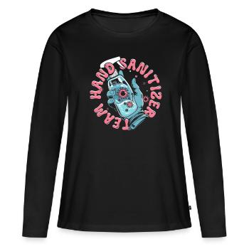 Kemphobia Mysophobia Team Hand Sanitizer - Women's Premium Organic Long Sleeve Shirt - black - Front - Julia (174cm)