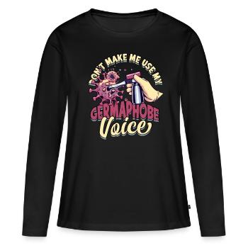 Nuclear phobia Mysophobia - Women's Premium Organic Long Sleeve Shirt - black - Front - Julia (174cm)