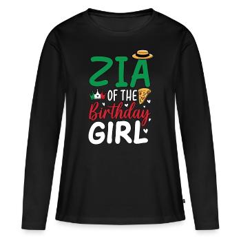Zia Of The Birthday Girl - Women's Premium Organic Long Sleeve Shirt - black - Front - Julia (174cm)