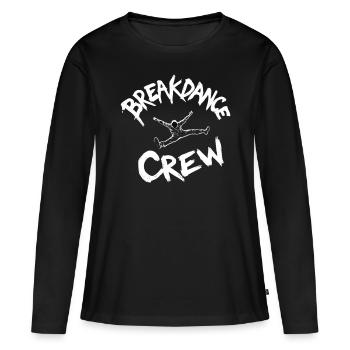 Breakdance Crew Breakdance Breakdancing Breakdance - T-shirt manches longues Premium bio Femme - noir - Devant - Julia (174cm)