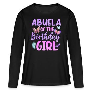 Abuela de La Fille D’anniversaire - T-shirt manches longues Premium bio Femme - noir - Devant - Julia (174cm)