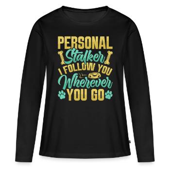 Trèfle d’Alaska Kai - T-shirt manches longues Premium bio Femme - noir - Devant - Julia (174cm)