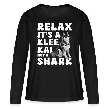 Trèfle d’Alaska Kai - T-shirt manches longues Premium bio Femme - noir - Devant - Julia (174cm)