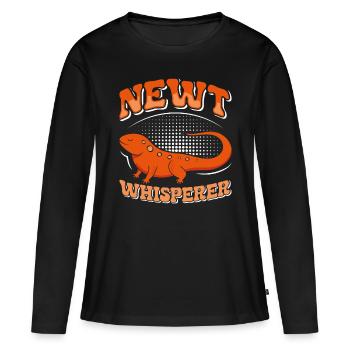 Molch - Frauen Premium Bio Langarmshirt - Schwarz - Vorne - Julia (174cm)
