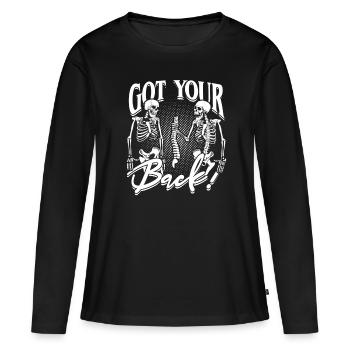 Chiropractor Physical Therapist Got Your Back! - Women's Premium Organic Long Sleeve Shirt - black - Front - Julia (174cm)