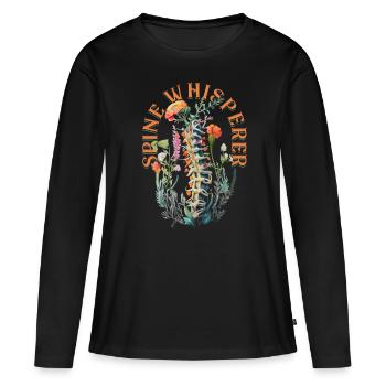 Chiropractor Physiotherapist Spine Whisperer - Women's Premium Organic Long Sleeve Shirt - black - Front - Julia (174cm)