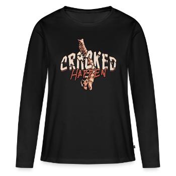 Chiropractor Physical Therapist Cracked Happen - Women's Premium Organic Long Sleeve Shirt - black - Front - Julia (174cm)