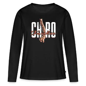 Chiropractor Physiotherapist - Women's Premium Organic Long Sleeve Shirt - black - Front - Julia (174cm)