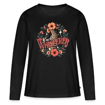 Chiropractor Physiotherapist Back Whisperer - Women's Premium Organic Long Sleeve Shirt - black - Front - Julia (174cm)