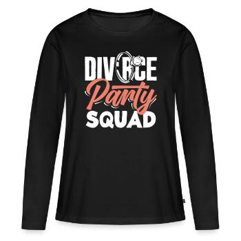 Scheidung Party Squad Feier Scheidung - Frauen Premium Bio Langarmshirt - Schwarz - Vorne - Julia (174cm)