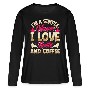 Molch - Frauen Premium Bio Langarmshirt - Schwarz - Vorne - Julia (174cm)