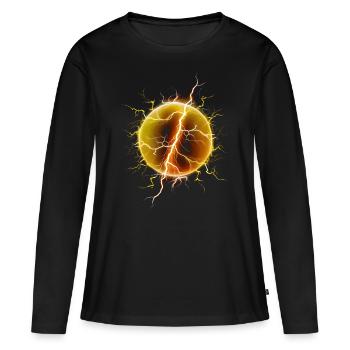 Energy ball - Women's Premium Organic Long Sleeve Shirt - black - Front - Julia (174cm)