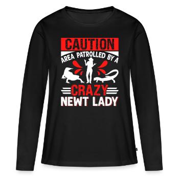 Molch - Frauen Premium Bio Langarmshirt - Schwarz - Vorne - Julia (174cm)