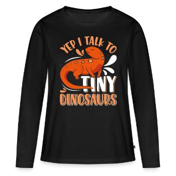 Molch - Frauen Premium Bio Langarmshirt - Schwarz - Vorne - Julia (174cm)