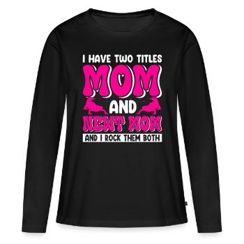 Molch - Frauen Premium Bio Langarmshirt - Schwarz - Vorne - Julia (174cm)