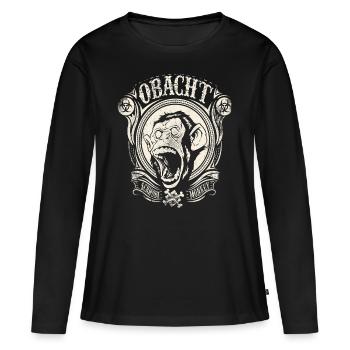 Obacht Schwoba Singe Schwäbisch Schwaben - T-shirt manches longues Premium bio Femme - noir - Devant - Julia (174cm)