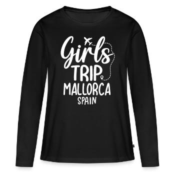 Mallorca Girls Trip Spain - Women's Premium Organic Long Sleeve Shirt - black - Front - Julia (174cm)
