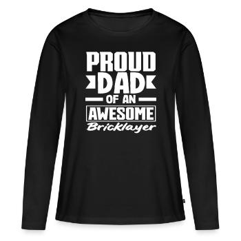 Mason Fier père d’un enfant formidable - T-shirt manches longues Premium bio Femme - noir - Devant - Julia (174cm)