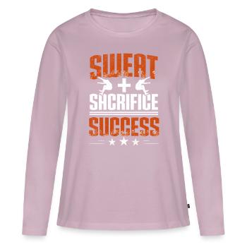 Long Jump Long Jump Sweat Sacrifice Success - Women's Premium Organic Long Sleeve Shirt - dusky pink - Front - Julia (174cm)