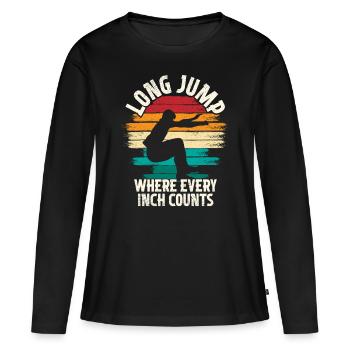 Long Jump Long Jump - Women's Premium Organic Long Sleeve Shirt - black - Front - Julia (174cm)