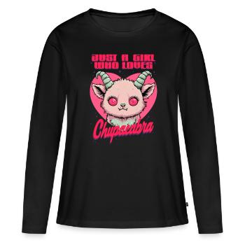 Chupacabra Cryptid Cryptozoology - Women's Premium Organic Long Sleeve Shirt - black - Front - Julia (174cm)