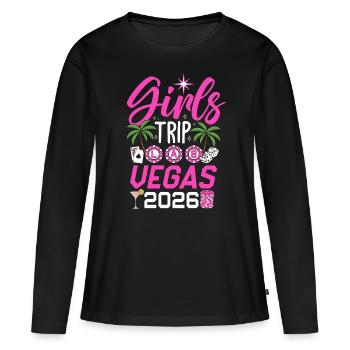 Girls Trip Las Vegas 2026 - Women's Premium Organic Long Sleeve Shirt - black - Front - Julia (174cm)
