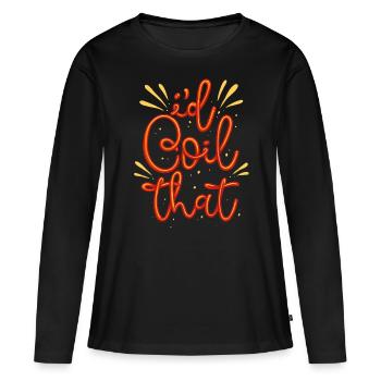 Audiovisual Technician AV Tech I'd Coil That - Women's Premium Organic Long Sleeve Shirt - black - Front - Julia (174cm)