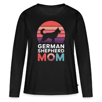 German Shepherd Saying German Shepherd Gift - Women's Premium Organic Long Sleeve Shirt - black - Front - Julia (174cm)