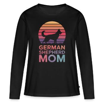 German Shepherd Saying German Shepherd Gift - Women's Premium Organic Long Sleeve Shirt - black - Front - Julia (174cm)
