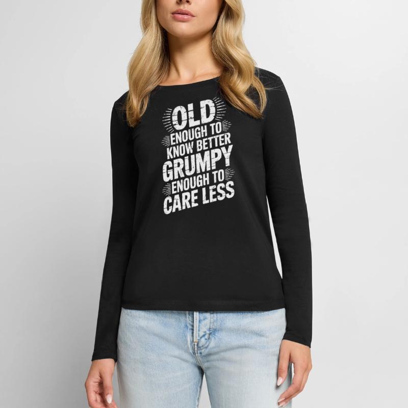 Grumpy Old Man Grumpy Women's Premium Organic Long Sleeve Shirt