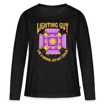 Lighting Technician Lighting Technician Lighting Guy - Women's Premium Organic Long Sleeve Shirt - black - Front - Julia (174cm)