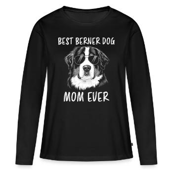 Bouvier bernois Dicton bouvier bernois - T-shirt manches longues Premium bio Femme - noir - Devant - Julia (174cm)