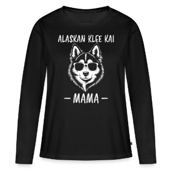 Trèfle d’Alaska Kai disant Clover Kai d’Alaska Cadeau - T-shirt manches longues Premium bio Femme - noir - Devant - Julia (174cm)