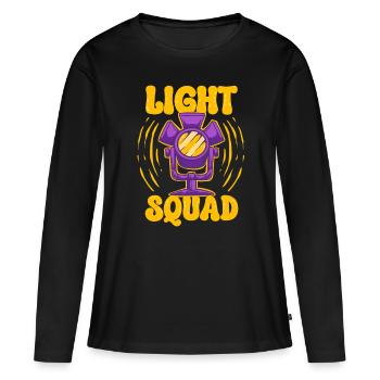 Lighting Technician Lighting Technician Light Squad - Women's Premium Organic Long Sleeve Shirt - black - Front - Julia (174cm)